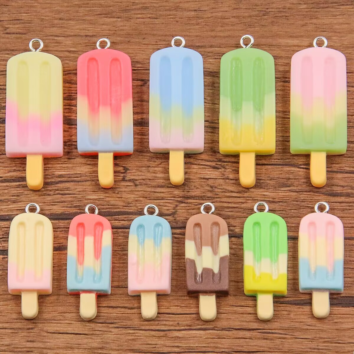 Resin Crafts Diy - 6 Peças de Pingentes de Resina
