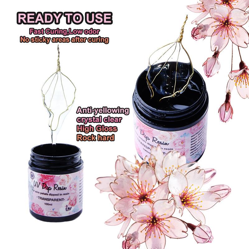 Cola de resina uv dip 100ml pa - Flower Preservation Resin avaliação e preço