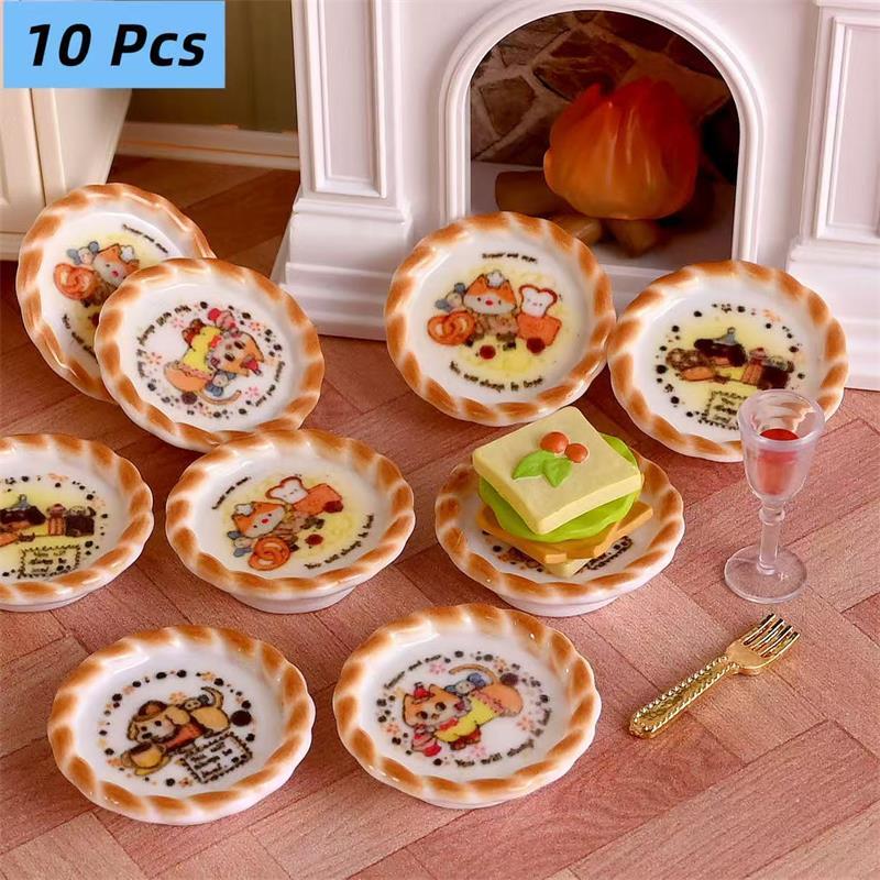 10 pçs/set casa de bonecas em  - Resin Craft Kit avaliação e preço