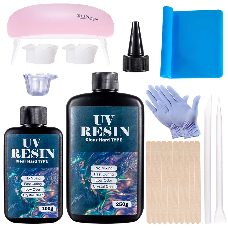 Kit de cola de resina uv dura, - Epoxy Uv Resin Kit avaliação e preço