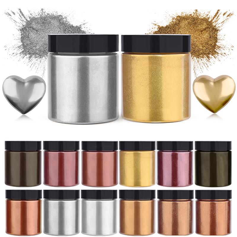 50g shimmer metálico ouro prat - Resin Pigment Set avaliação e preço