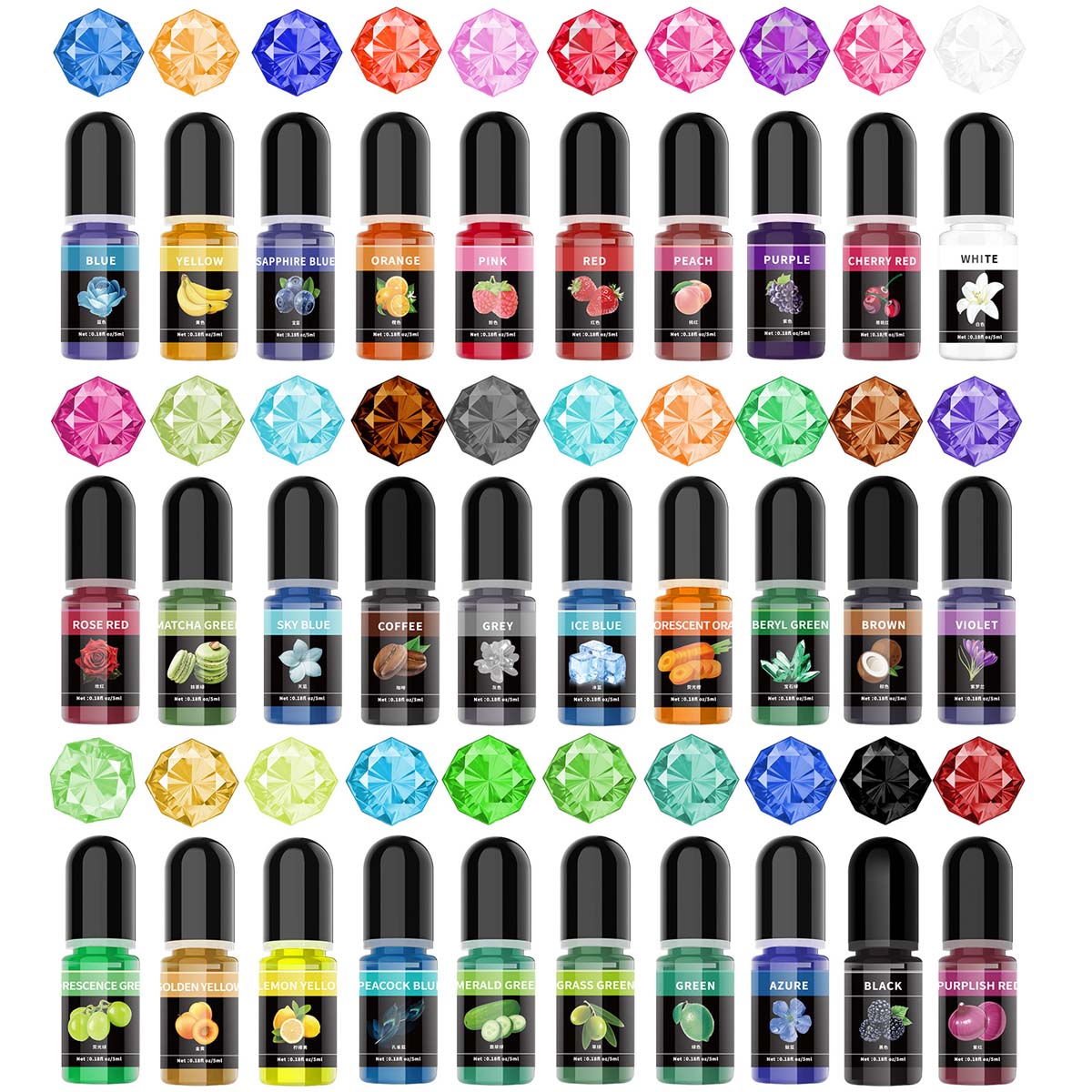5ml/garrafa pigmento de resina - Epoxy Uv Resin Kit avaliação e preço