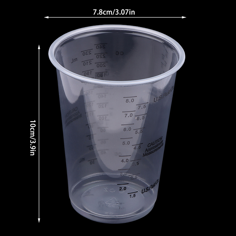10 Copos Medidores Descartávei - Mixing Cup Silicone avaliação e preço